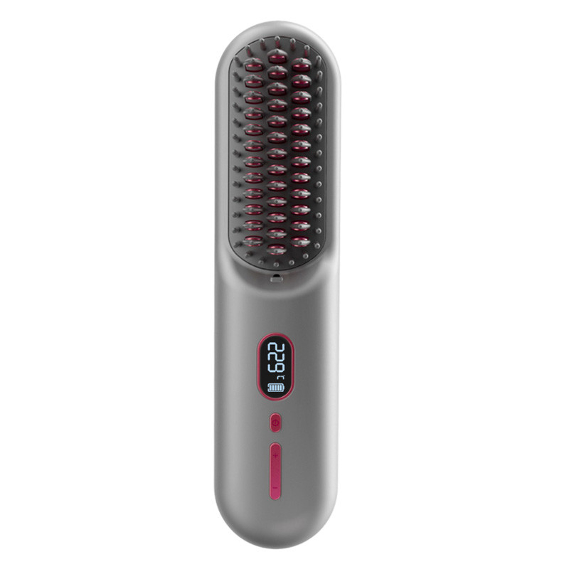 ワイヤレス ホットエア ヘアドライヤー ブラシ BLDC モーターとマイナスのイオンタイプC 調整可能