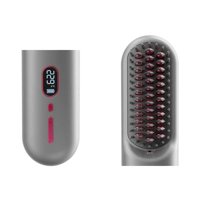 ワイヤレス ホットエア ヘアドライヤー ブラシ BLDC モーターとマイナスのイオンタイプC 調整可能