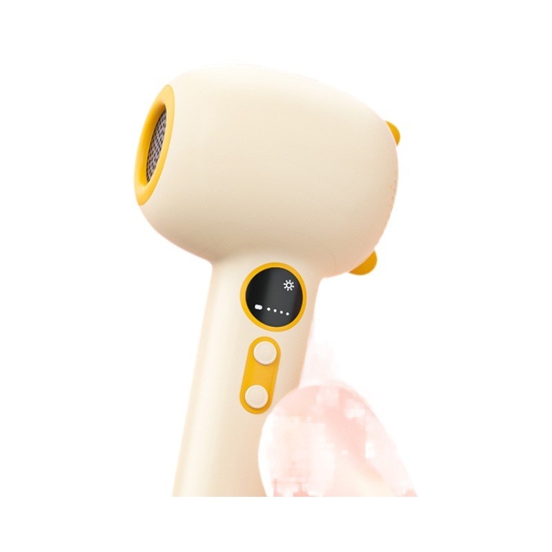 コードレスベビーヘアドライヤー 柔らかい熱 柔らかい空気 充電可能な小さなヘア吹風ドライヤー 3 つの設定で赤ちゃんのために