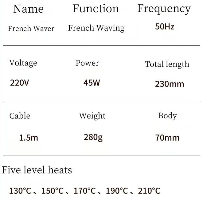45W フランス製 卵 ワバー ヘア カール 水性 セラミック グラス コーティング 大型 ロール ウェーブ ネガティブ イオン 急速 加熱