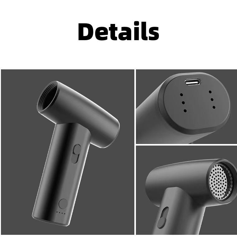 リチャージ可能なヘアブローヤードライヤーセット 80W ミニリーフレスヘアドライヤー
