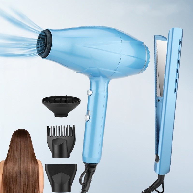 2 in 1 ヘアドライヤーとヘアストレインヤーセット プロフェッショナル 高性能 2200W ヘアケア ギフトセット