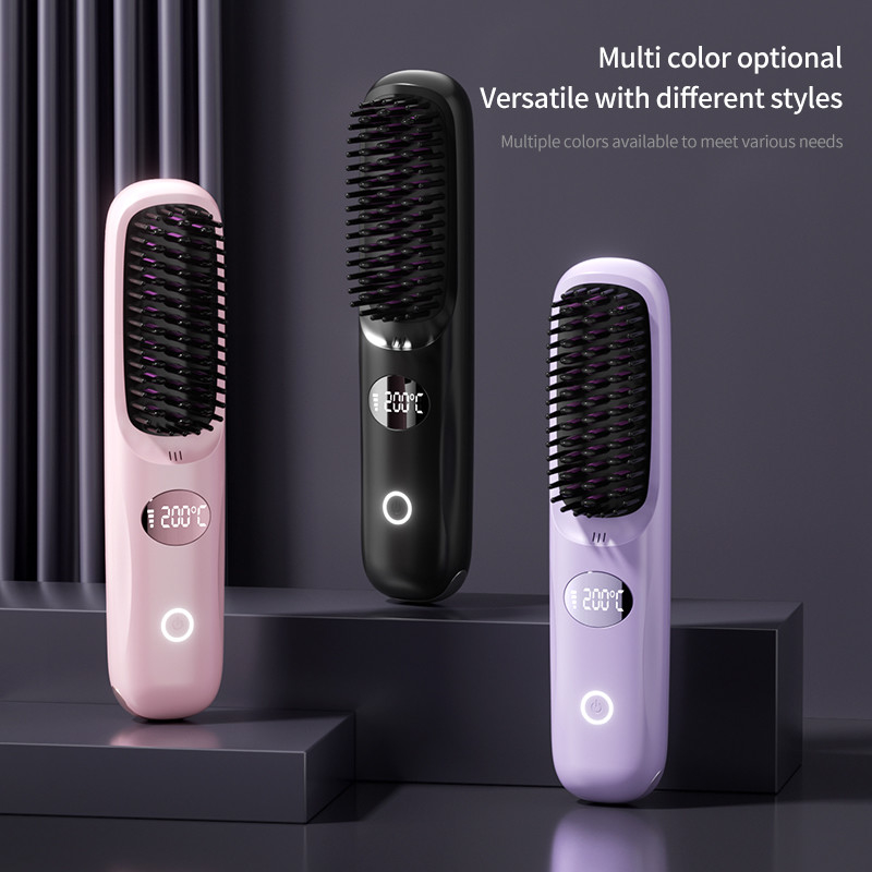パーソナルケア ヘアドライヤー 電動 ブラシ 熱気 カム 熱 USB 無線 充電式 ヘアストレイン ブラシ
