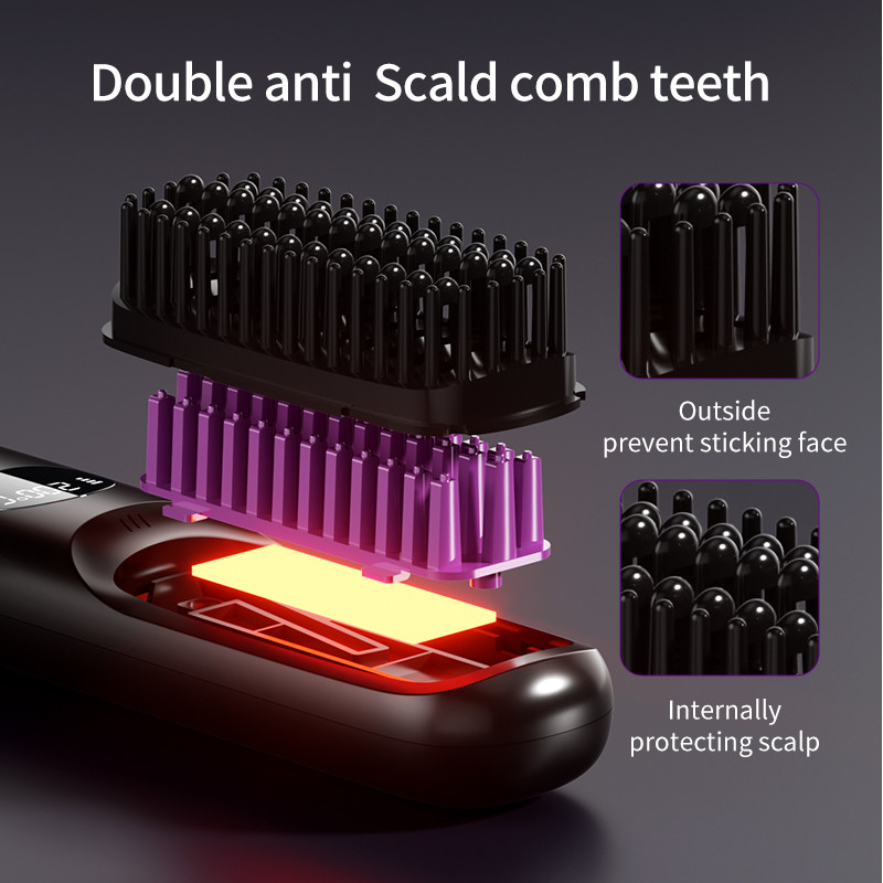 パーソナルケア ヘアドライヤー 電動 ブラシ 熱気 カム 熱 USB 無線 充電式 ヘアストレイン ブラシ