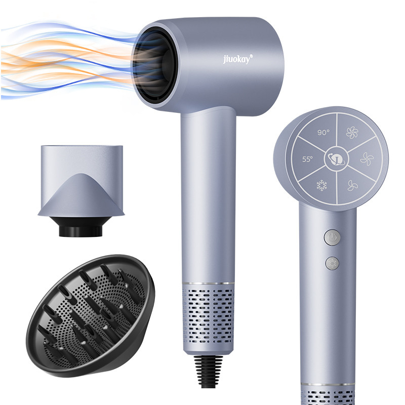 プロフェッショナルサロングレード 1800W 高電力 500億プラズマ 軽量 乾燥速度速いヘアドライヤー オーダーメイドロゴと3つのノズル