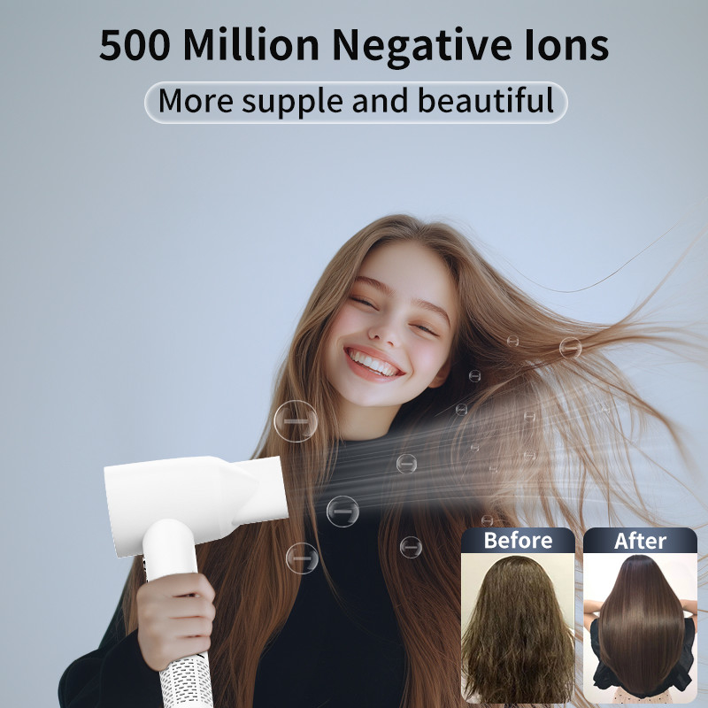 旅行 1800W 高速 ブラシなし モーター ヘアドライヤー 110,000 Rpm と 5 億プラズマ