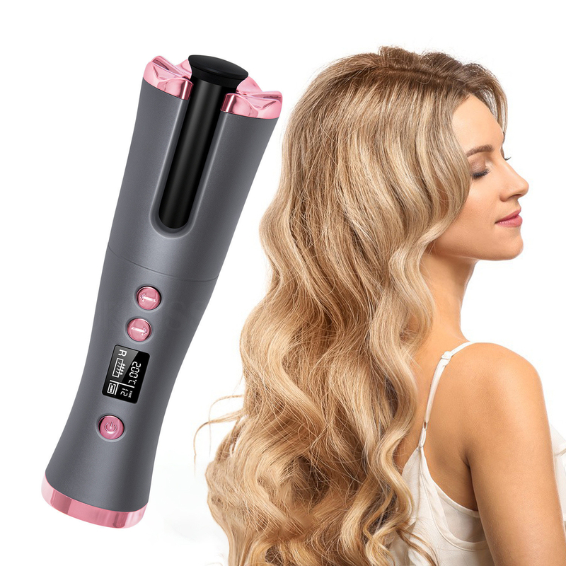 15W 無線自動ヘアカーラー 携帯型C型 再充電可能な高速加熱 コンパクトデザイン