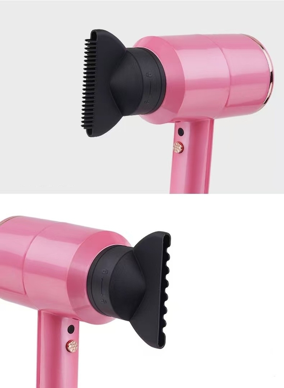 ピンク色 ヘアドライヤー 3 プロフェッショナル アッテッチメント 強力な風と温かいケア すべての髪のタイプに適しています