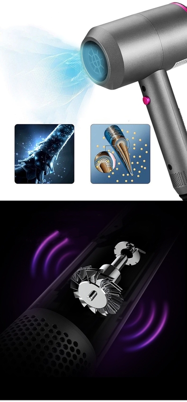1500ワットの電気ヘアドライヤー 3つの多機能アクセサリーで完璧なスムーズな髪型