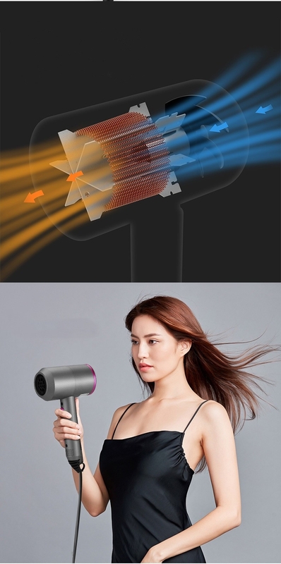 1500ワットの電気ヘアドライヤー 3つの多機能アクセサリーで完璧なスムーズな髪型