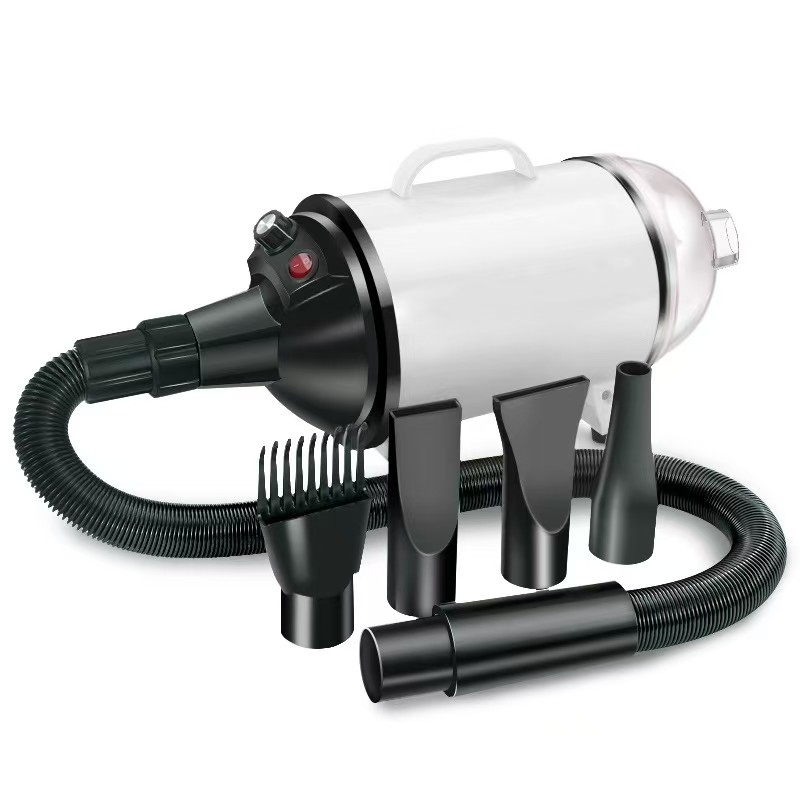 2 in 1 ペットヘアドライヤー 真空 2100W ペットグリーミング機器 ステップレス風速レベル