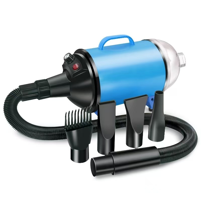 2 in 1 ペットヘアドライヤー 真空 2100W ペットグリーミング機器 ステップレス風速レベル