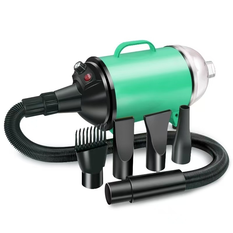 2 in 1 ペットヘアドライヤー 真空 2100W ペットグリーミング機器 ステップレス風速レベル