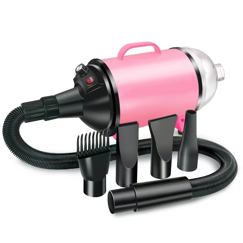 2 in 1 ペットヘアドライヤー 真空 2100W ペットグリーミング機器 ステップレス風速レベル