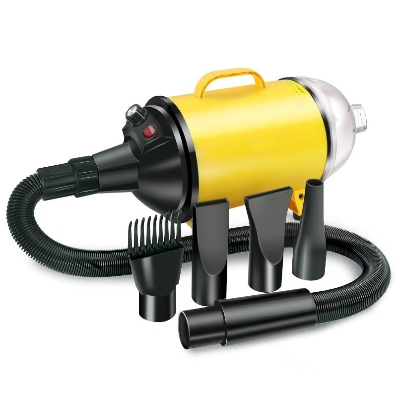 2 in 1 ペットヘアドライヤー 真空 2100W ペットグリーミング機器 ステップレス風速レベル