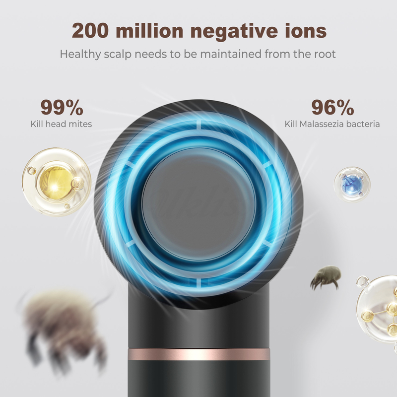 プロ ホットエアスタイリング ヘアドライヤー ブラシ 5 in 1 スピード ネガティブイオン 急速乾燥 冷 4 ギア 電圧 110V/50HZ 240V/60HZ