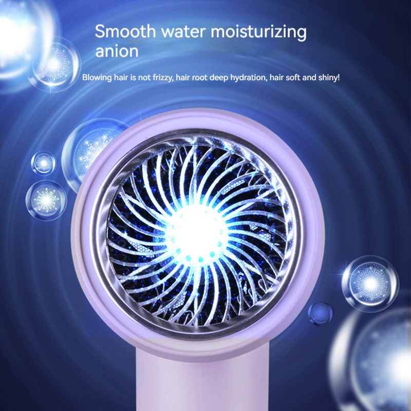 2000W 紫色 高速 青色 負イオン リバー ヘアドライヤー 家庭用温度調節可能